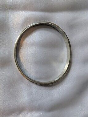 Vintage Silver Celtic Claddagh Friendship Loyalty Love Message Bangle Bracelet